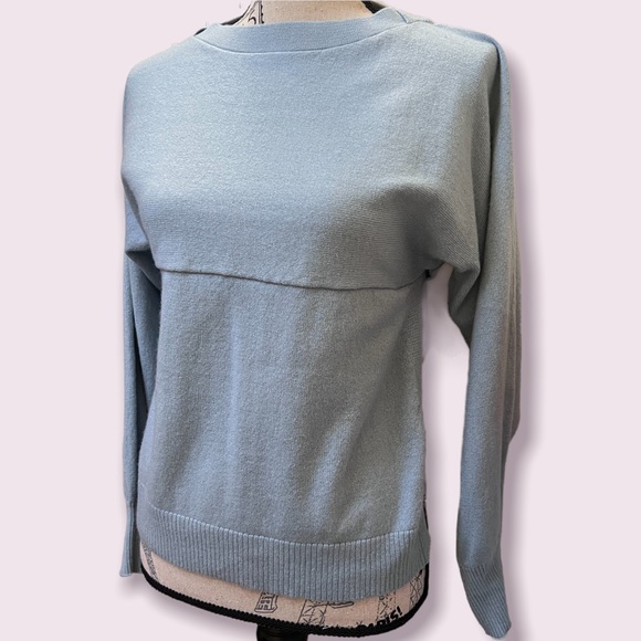 Coastal Blue Knit Sweater Women’s S Small powder blue - Picture 3 of 8